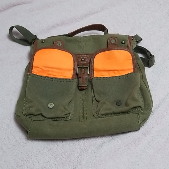 Vintage olive green bag - Picture 5 of 6